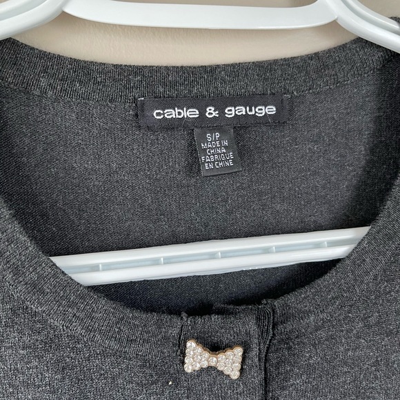 Cable & Guage Button Front Cardigan - Picture 3 of 8